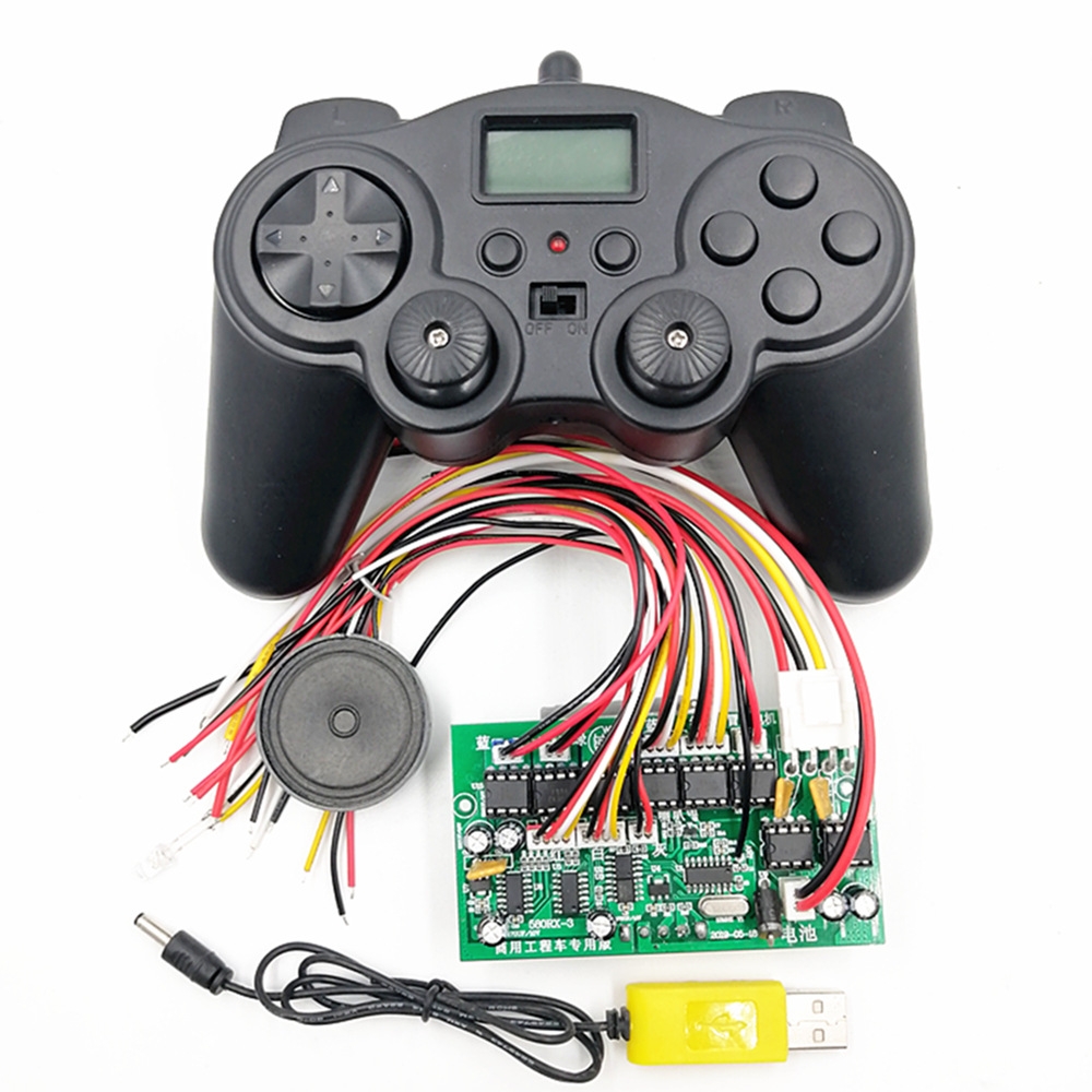 HS18-580 18 Channel Remote Control Receiver Charging Remote Control Set for Excavator Toy Car