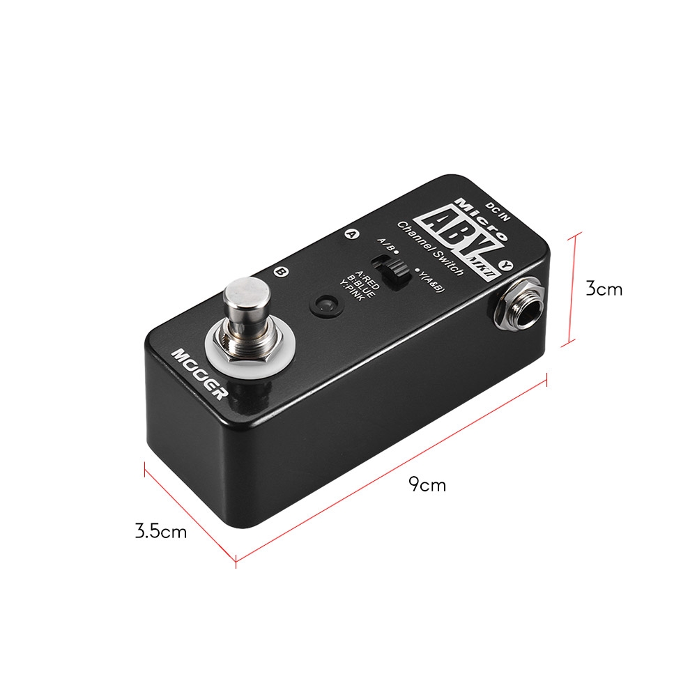 MOOER ABY MKII Guitar Effect Pedal Mini Channel Switch Guitar Pedal True Bypass Full Metal Shell Guitar Parts & Accessories
