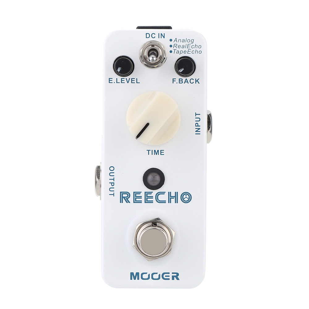 Mooer Reecho Micro Mini Digital Delay Guitar Effect Pedal 3 Modes (Analog/Real Echo/Tape) True Bypass Full Metal Shell