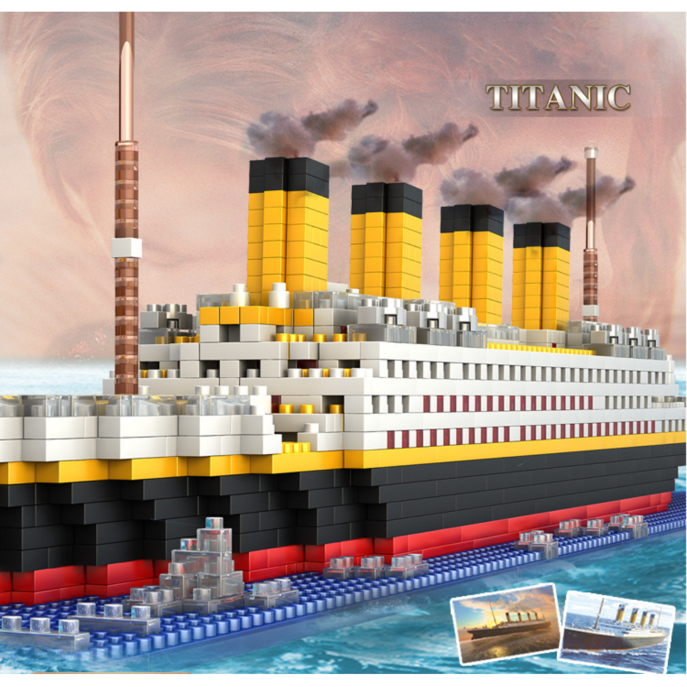 WLtoys 66503 1860pcs Titanic Puzzle Assembled Building Blocks Indoor Toys