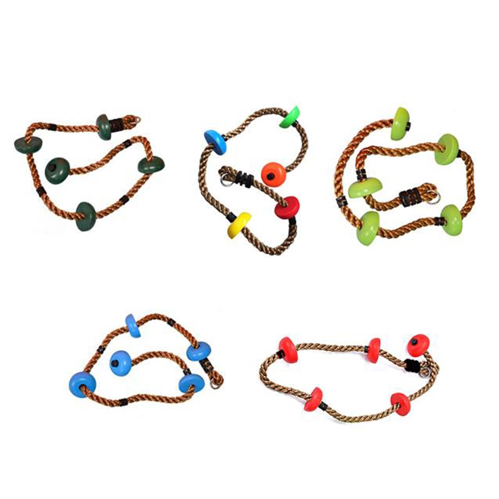 Five Kinds Color of Disc Climbing Rope Outdoor Discovery Toy for Children Sports