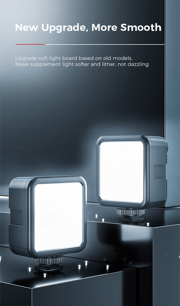 VIJIM V-Light Mini Portable LED Soft Light Fill Light Bulit-in 2000mAh LiPo Battery For Camera Vlog