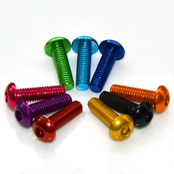 10 PCS 7075 M3*6 M3*8 M3*10 M3*12 Colorful Screw Nuts for Multirotor