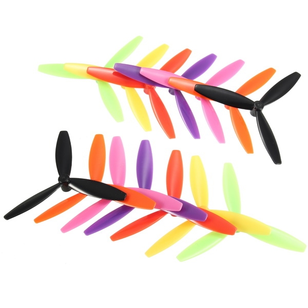 10 Pairs Racerstar R-DD65X3 65mm 3 Blade Propeller 1.5mm Mounting Hole For 1103-1106 Motor