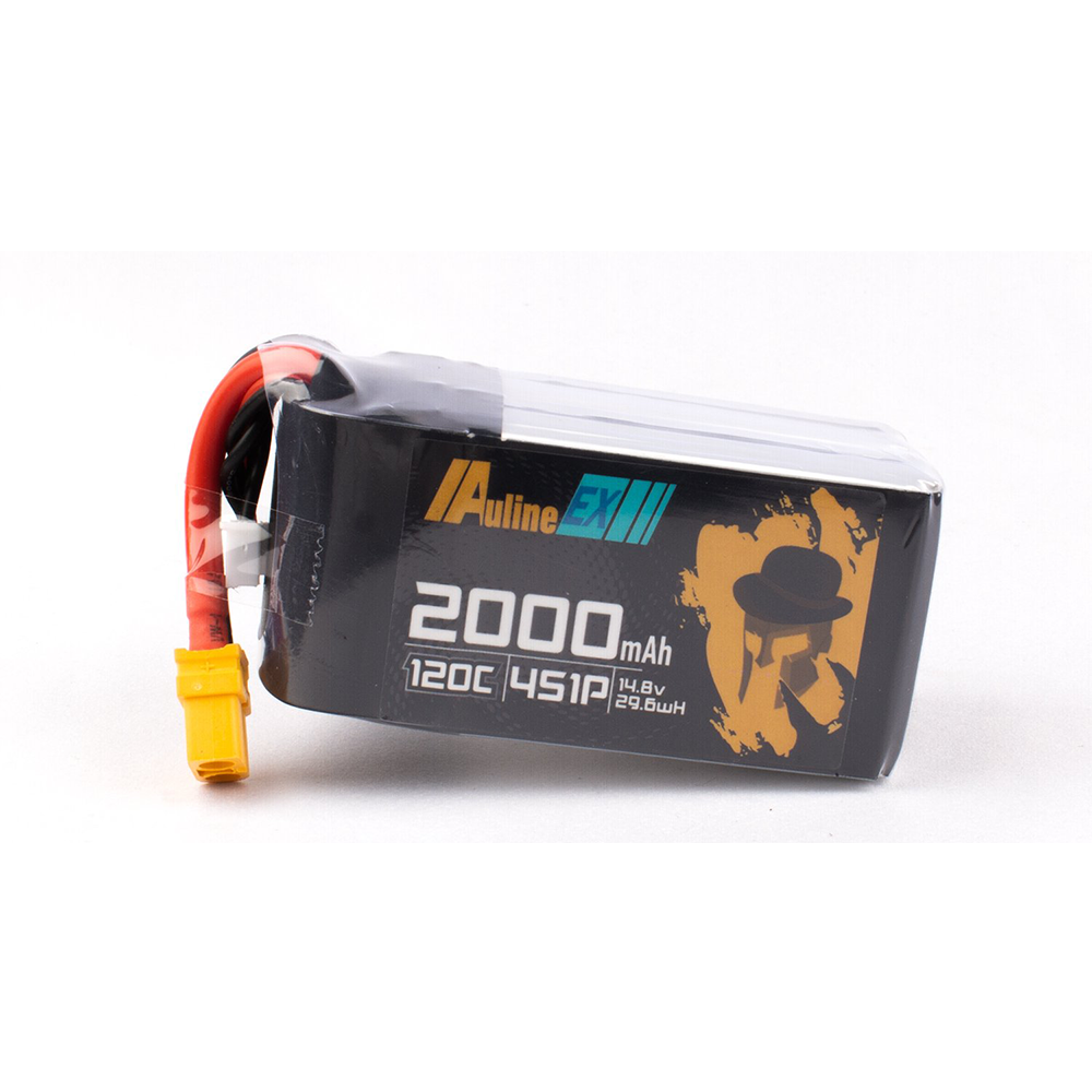Auline EX 14.8V 2000mAh 120C 4S LiPo Battery XT60 Plug for Eachine Tyro109 5Inch RC Drone