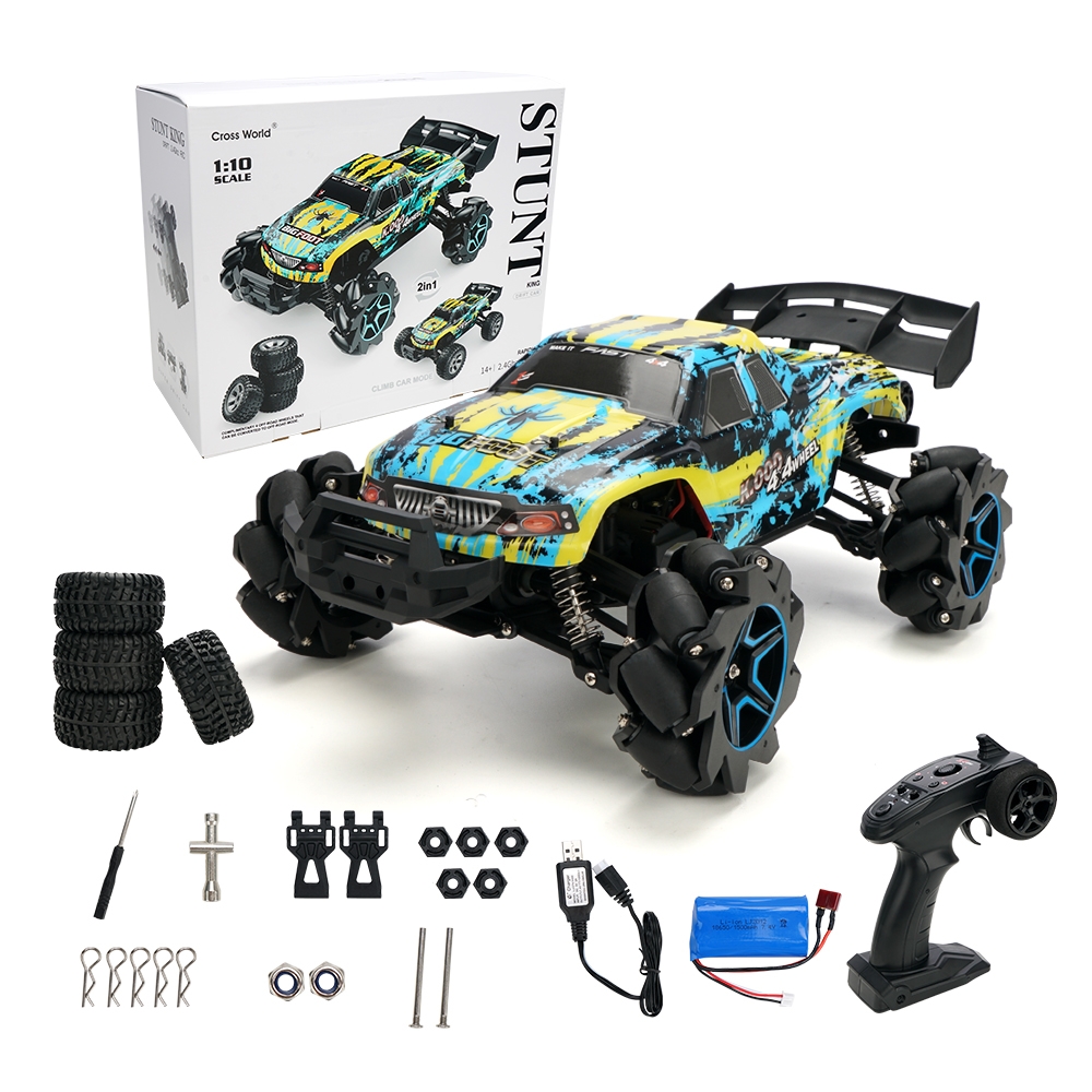 XDJ 699 200 1/10 Drift RC Car with Two Types of Wheels 2.4G 4WD High Speed 45km/h New Structure RTR Climb Car Remote Control RC Vehicle Model for Kids and Adults
