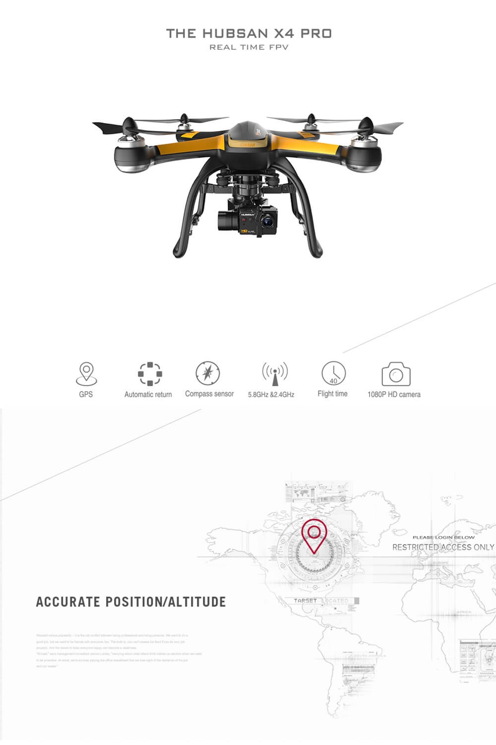 Hubsan X4 Pro H109S High Edition 5.8G FPV With 1080P HD Camera 3 Axis Gimbal GPS RC Quadcopter