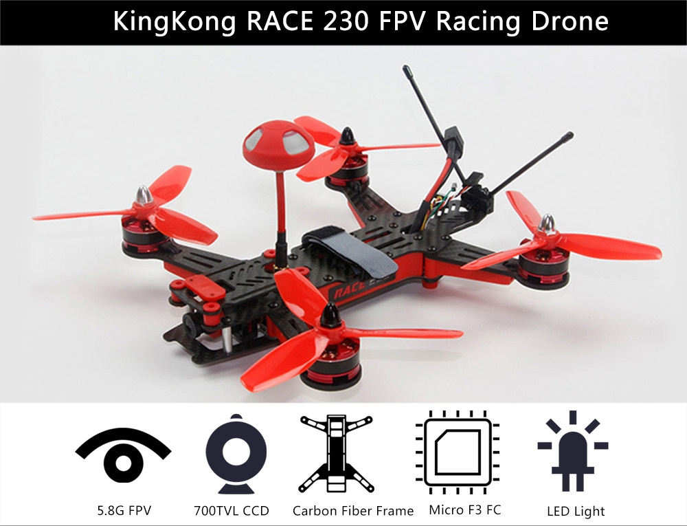 Kingkong RACE 230 FPV Racing Drone - RTF