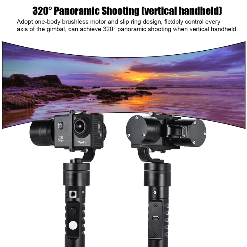 AFI VS-3SG 3-Axis Brushless Handheld Gimbal Camera Gyro Stabilizer for GoPro 4/3+/3 Xiaoyi AEE SJCAM