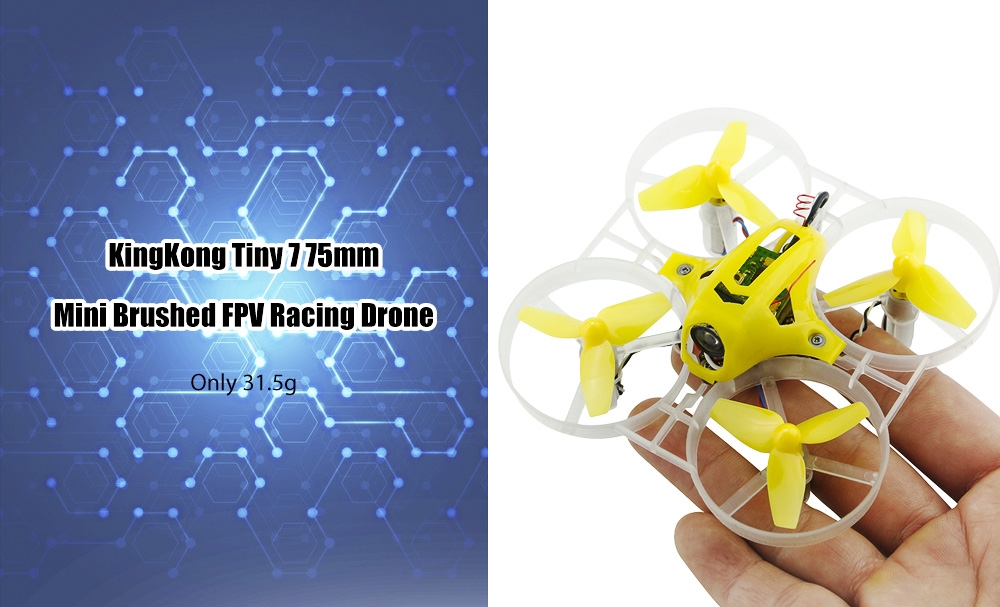 KingKong Tiny 7 75mm Mini Brushed FPV Racing Drone - PNP