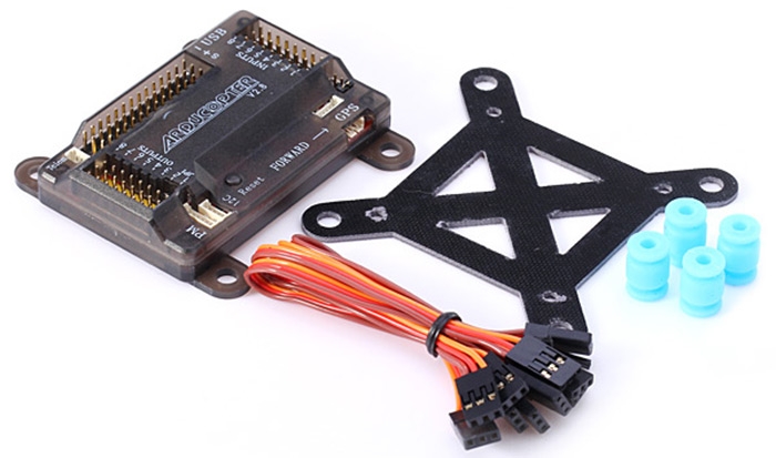Spare Part ARDUCOPTER V2.8 APM2.8 Flight Controller + Anti - shock board + Multi - head Wire for Multirotor Drone