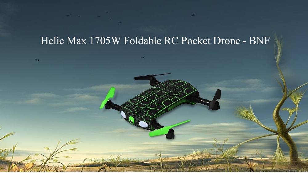 Helic Max 1705W Foldable RC Pocket Drone - BNF