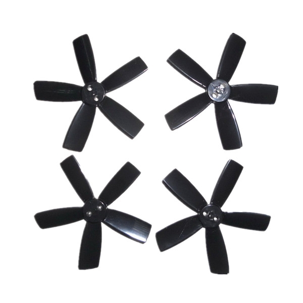 4Pcs 2.0 Inch 50mm Black ABS 5-Blade Propeller 2 CW & 2 CCW for 1104 Motor