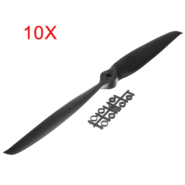 10Pcs XFX 19*10E 1910 Inch High Efficiency Electric Propeller Blade Black for RC Model