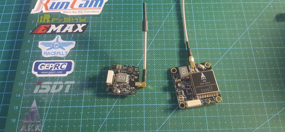 FX2 and FX3 VTX with mounting holes and MMCX connector from AKKTek