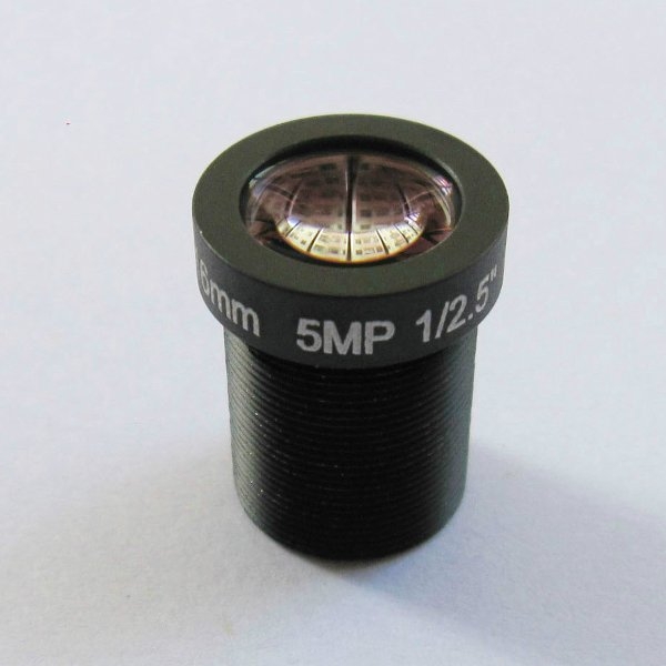 16MM M12 1/2.5 5MP 17 Degree IR Sensitive FPV Camera Lens