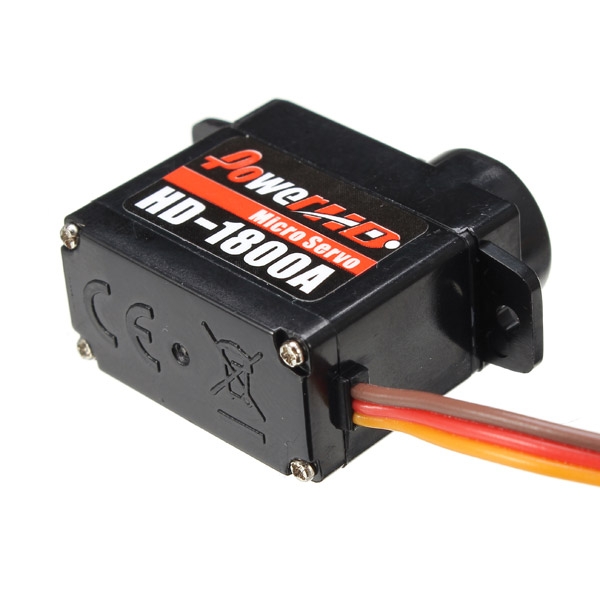 Power HD-1800A 1.3KG Micro Servo Steering Engine Compatible with Futaba/JR RC Car Part