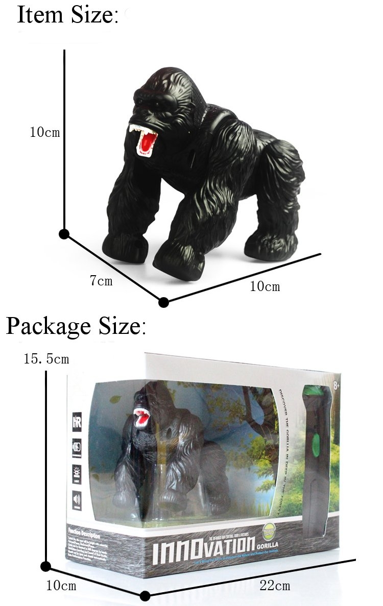 1 Pcs Infrared Remote Control Simulation Orangutan RC Animal Toy 9983