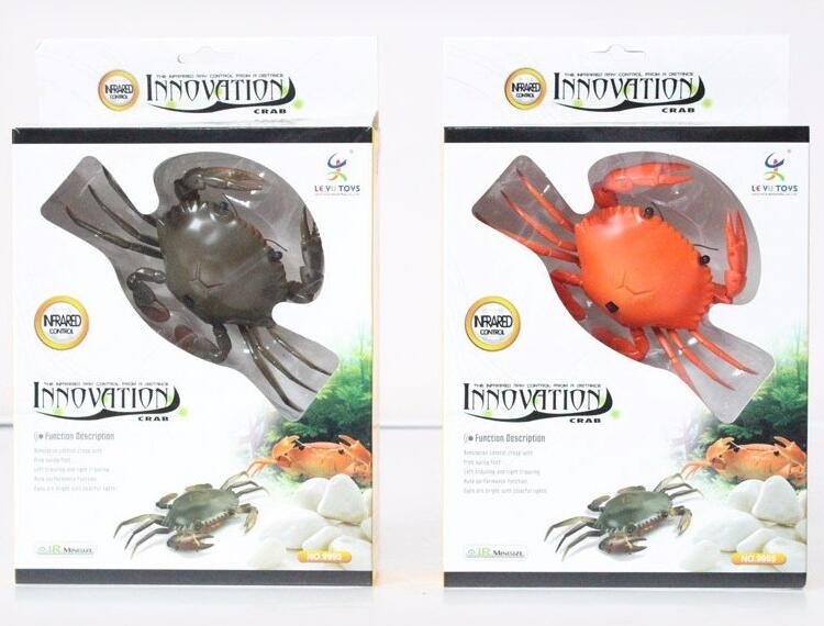 1 Pcs Infrared Remote Control Simulation Crab RC Animal Toy 9995