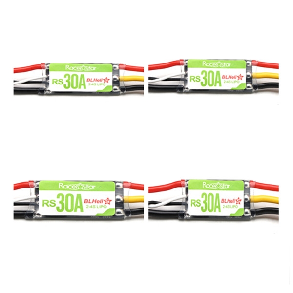 4X Racerstar RS30A 30A Blheli_S OPTO 2-4S ESC Support Oneshot42 Multishot for FPV Racing