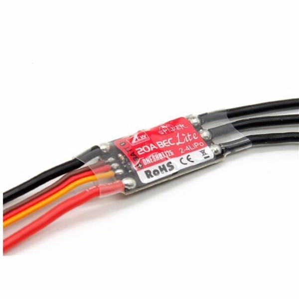 ZTW Spider Lite 20A 2-4Lipo ESC With 5V/1A BEC For RC Multirotor