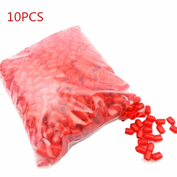 10PCS Red Dust Caps For RF Coaxial Adapter Connector SMA Female