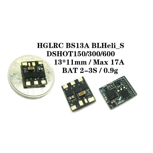 BS13A 2-3S 13A BLHeli_S 16.5 BB2 ESC Support Dshot150 Dshot300 Dshot600
