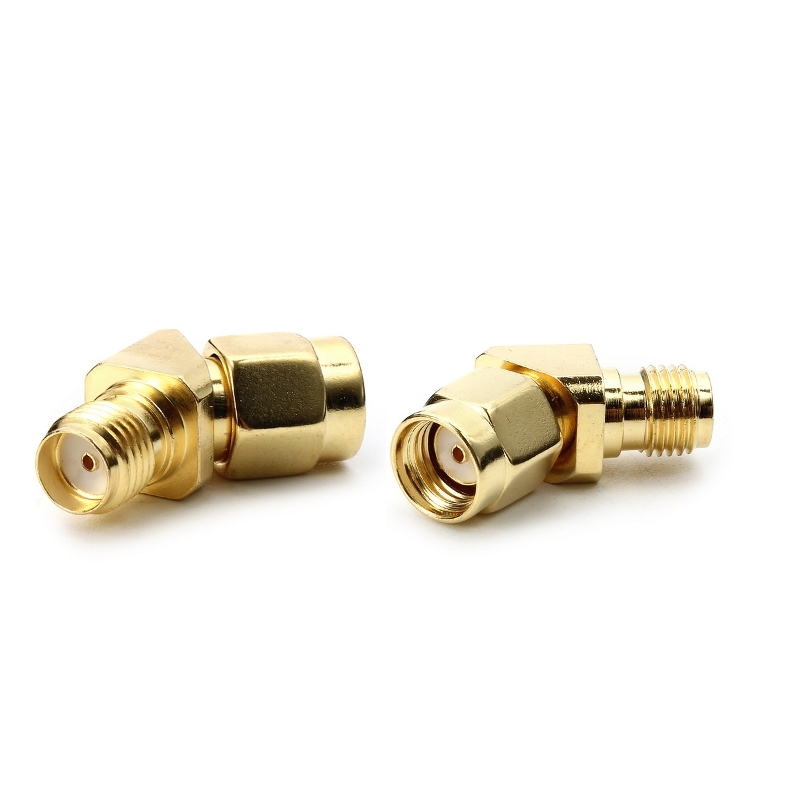 45/135 Degree RP-SMA Male to SMA Female Antenna Adpater Connector For FPV Goggles VTX RX Monitor