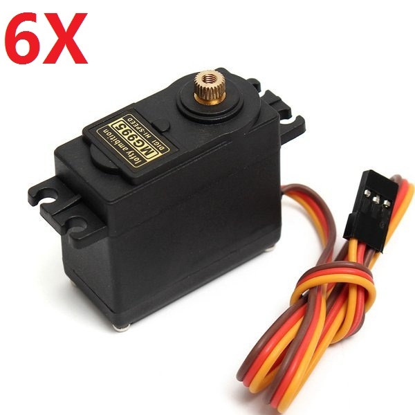 6X MG995 High Torque Metal Gear Analog Servo