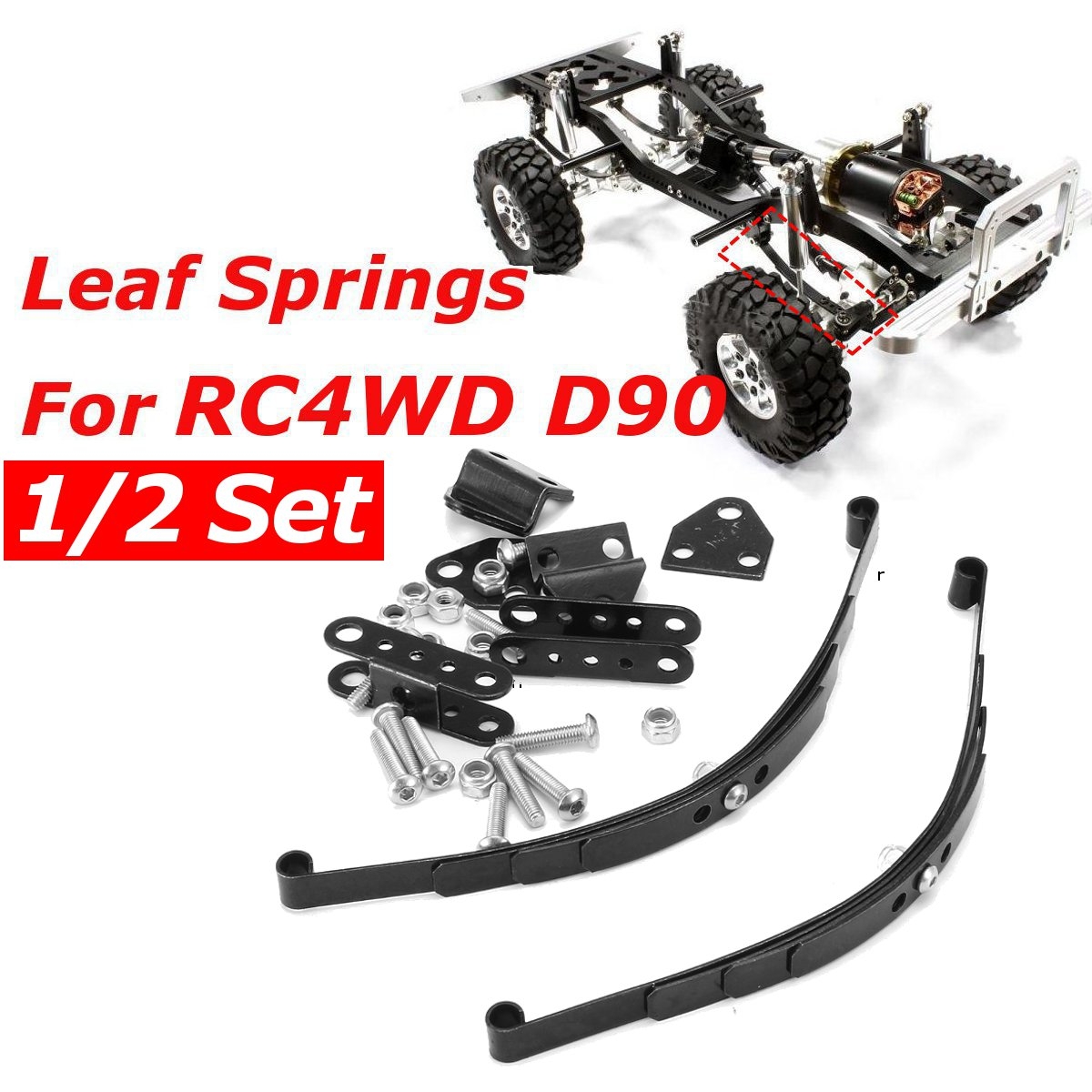 1/2 Set Speed Steel Leaf Type Suspension Car Crawler For RC 4WD TF2 D90 Car Parts