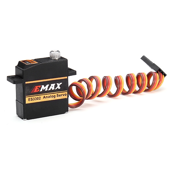 4X EMAX ES3302 12.4g Mini Metal Gear Analog Servo for RC Airplane