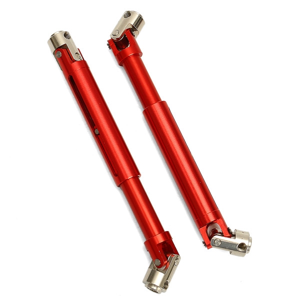 2pcs Red SCX0016 Universal Drive Shaft for SCX10 4WD RC 1:10 Off-Road Car