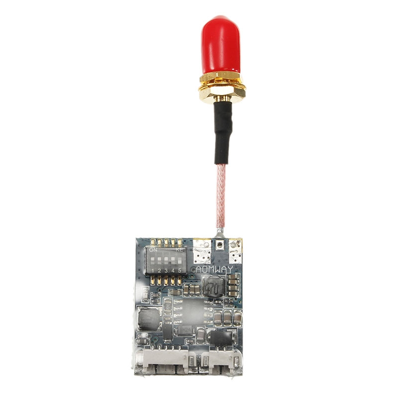 AOMWAY mini200mW 5.8Ghz 200mW 32CH Wireless AV Transmitter Module with Extension Antenna Cord