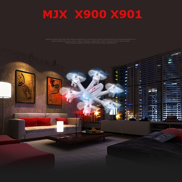 MJX X900 X901 3D Roll 2.4G 6-Axis First Nano Hexacopter 