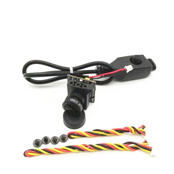 1/3'' CCD 2.1mm/2.3mm 600TVL PAL/NTSC HD Wide Angle FPV Camera Support OSD