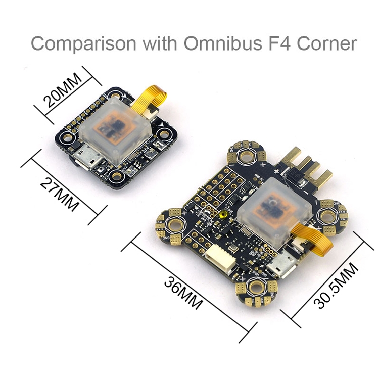Omnibus F4 Corner Nano Flight Controller w/ MPU6000 Damping Box IMU OSD Current Sensor for RC Drone