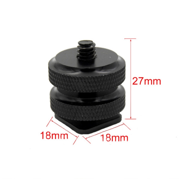 1/4'' Double Screw Metal Hot Shoe Case for FPV Camera