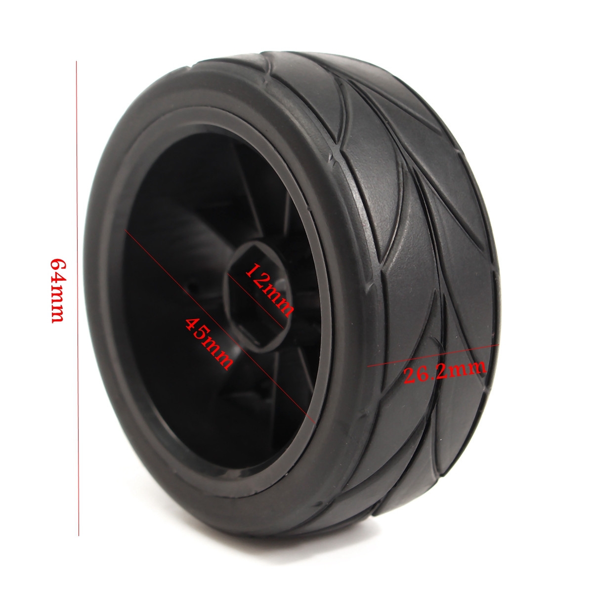 4PCS 1/10 On-Road RC Car RV Tires Set Tyre Wheel Rim For Traxxas HSP Tamiya HPI