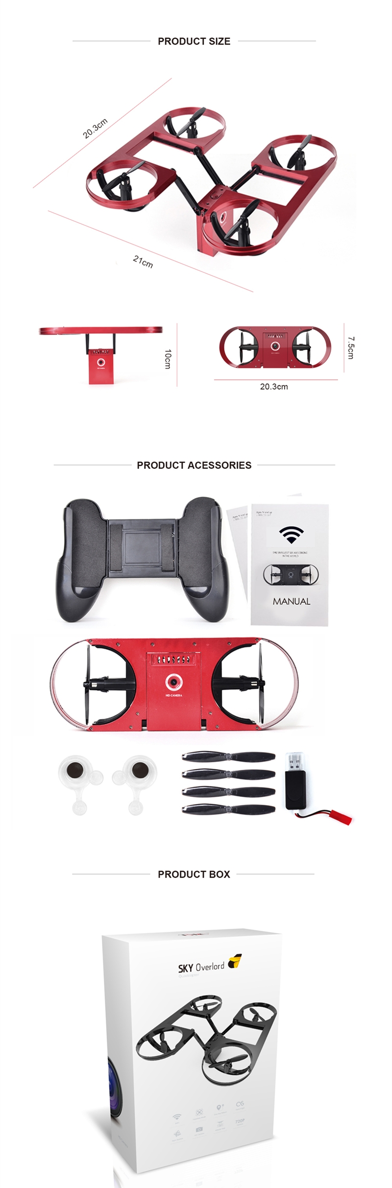 TYRC TY6 WIFI FPV With 2MP Camera Altitude Hold Mode Foldable Arm RC Drone Quadcopter