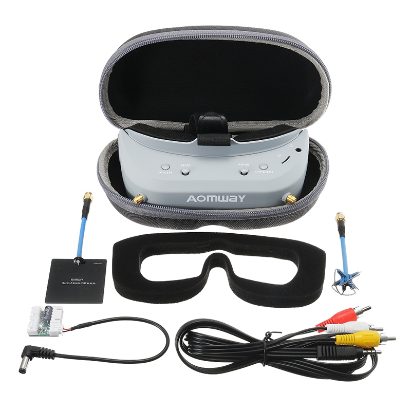 Aomway Commander V1 FPV Goggles Built-in Head Tracker HD Port DVR for RC Drone Upgraded Version