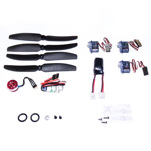 DW Wing C10 2900KV Micro Brushless Motor ESC Servo LiPo Battery Propeller Power System Combos