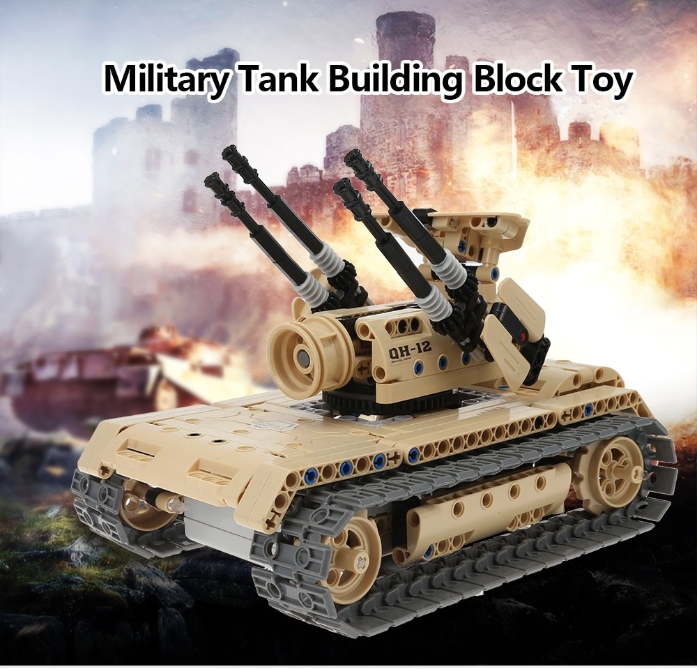 Military Remote-controlled Tank Building Block Toy 457pcs