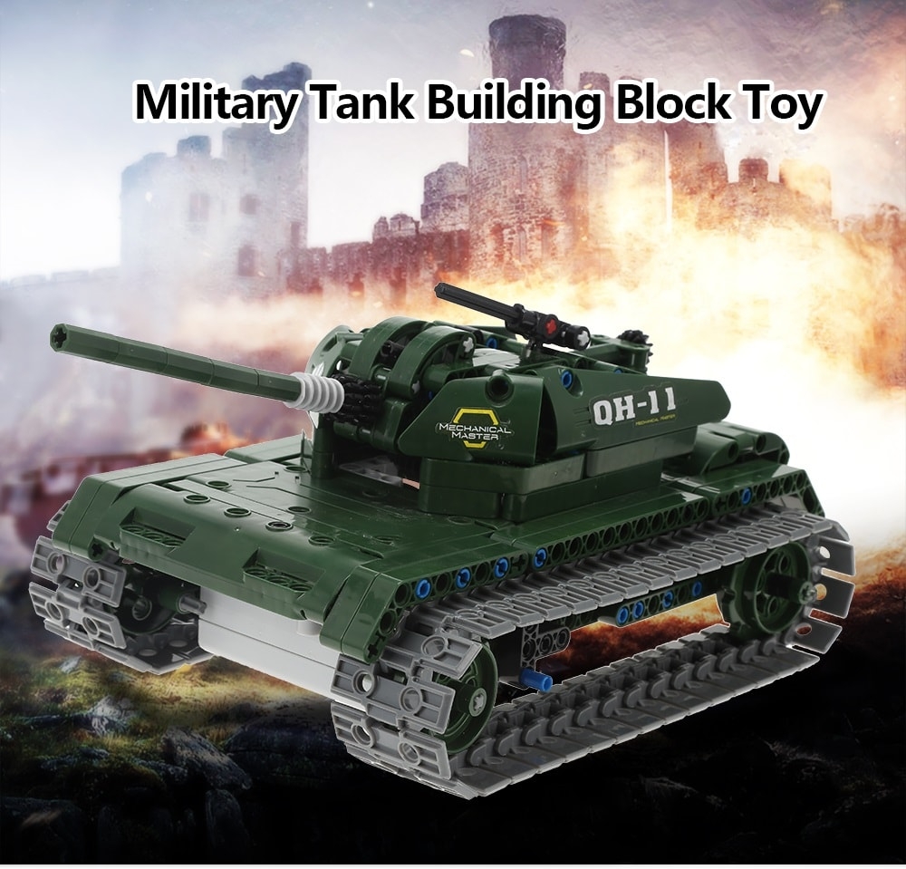 Military Remote-controlled Tank Building Block Toy 453pcs