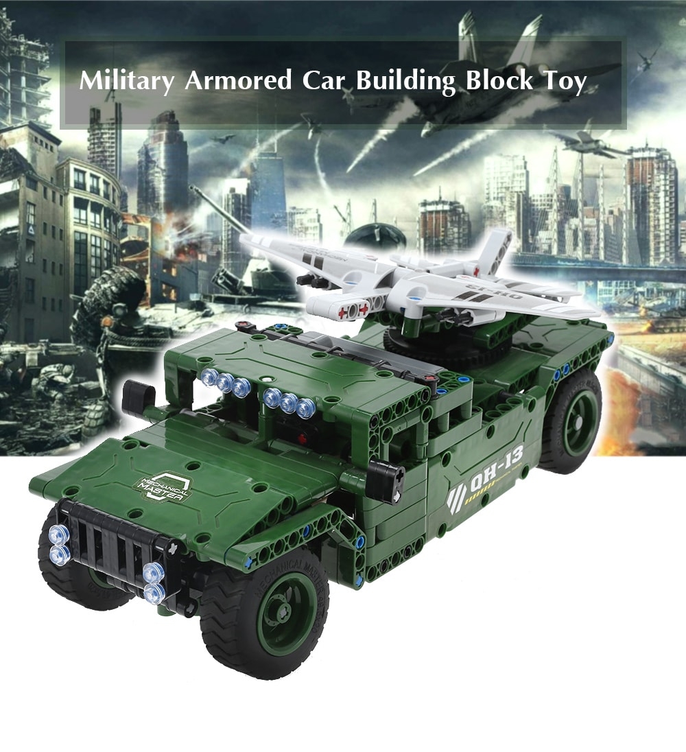 RC Military Armored Car Building Block Toy 506pcs