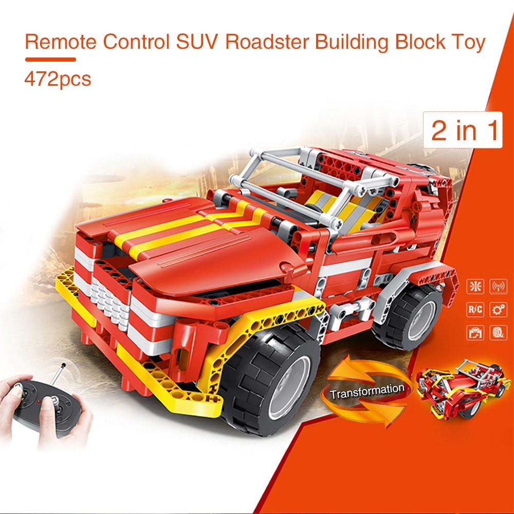 Radio Remote Control SUV Roadster Building Block Toy 472pcs