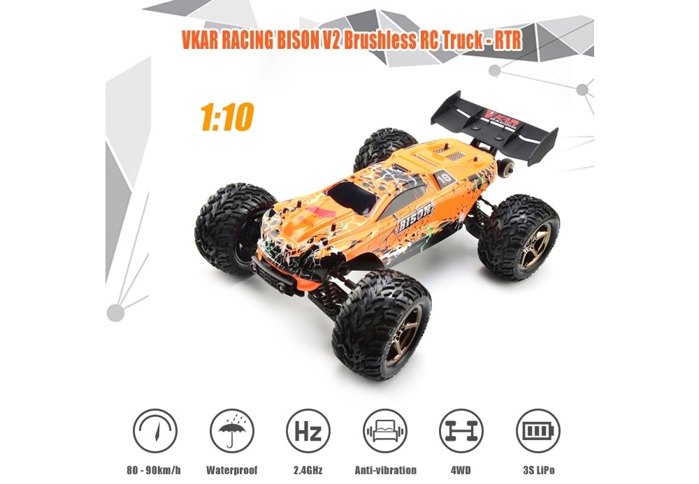 VKAR RACING BISON V2 Brushless RC Truck- RTR