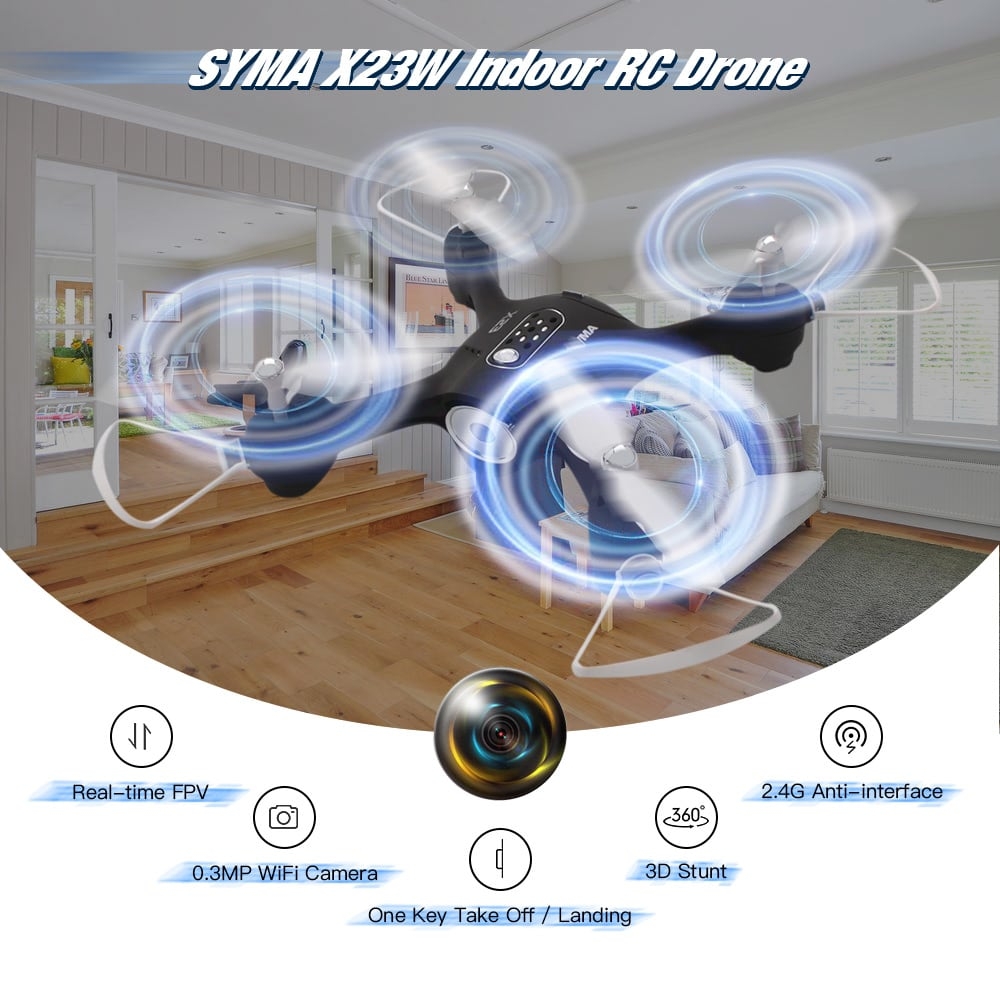 SYMA X23W Indoor RC Drone FPV 0.3MP Camera / APP Control