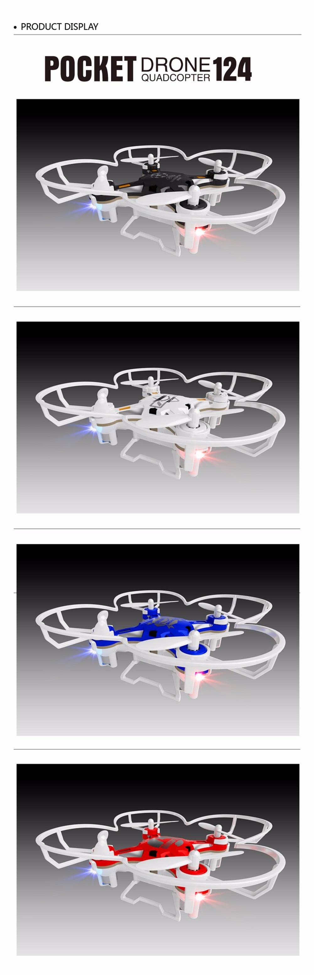 SBEGO - 124 2.4G 4CH 6-Axis Gyro RTF Drone Toy
