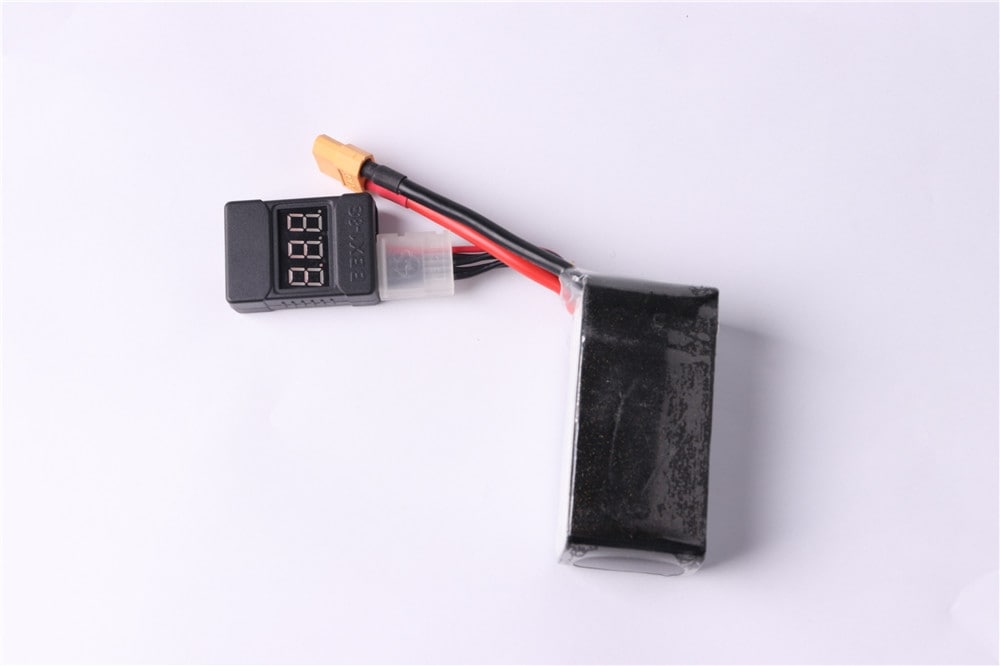 Lamsam 1-8S Low Voltage Buzzer Alarm 1-8S Lipo/Li-ion/Fe Battery Voltage 2IN1 Tester Vistapower For RC Quadcopter BB Rin