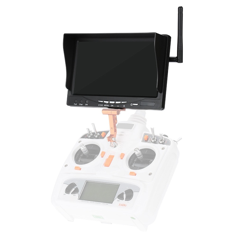 Alta Qualidade T-RS2000A 5.8G 32CH 7 inchLCD Monitor de FPV para QAV250 Quadcopter FPV Corrida